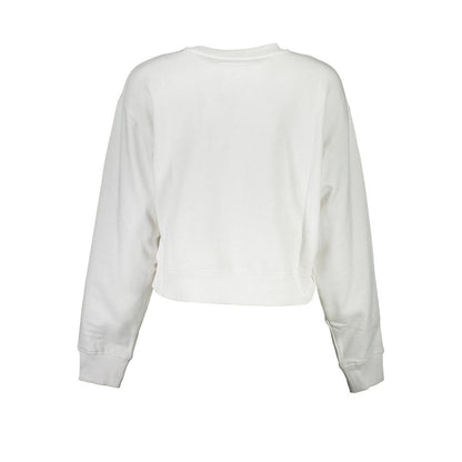 Guess Jeans White Cotton Sweater