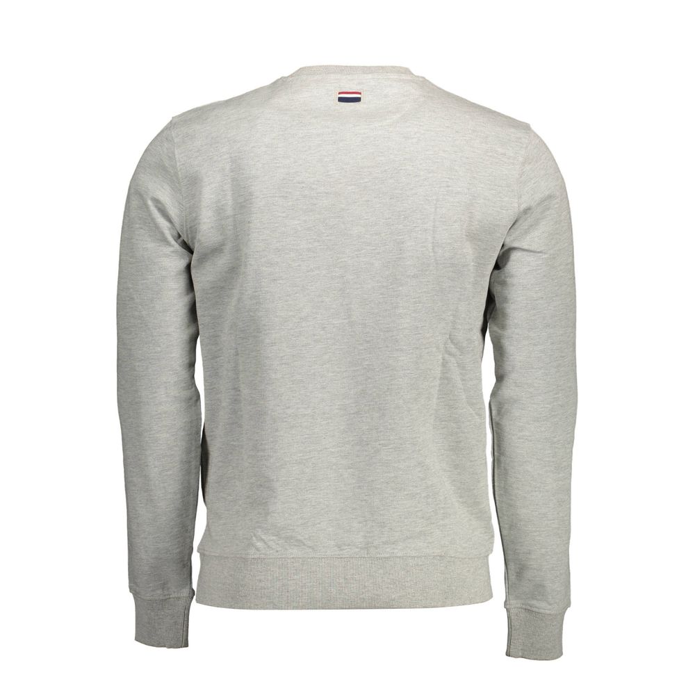 US POLO ASSN. Grauer Baumwollpullover