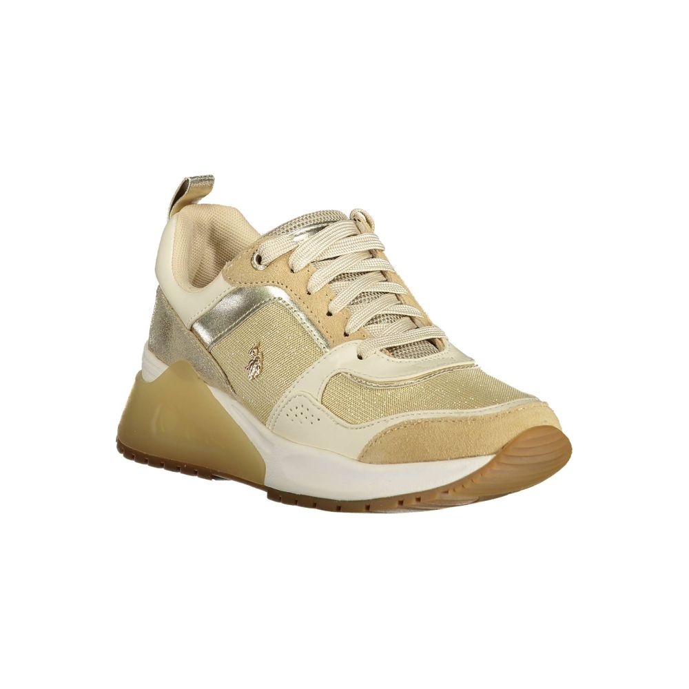 US POLO ASSN. Goldener Polyester-Sneaker