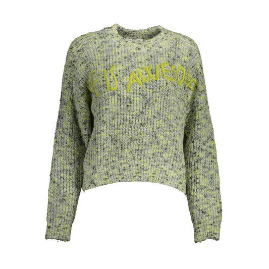 Desigual Grüner Polyesterpullover