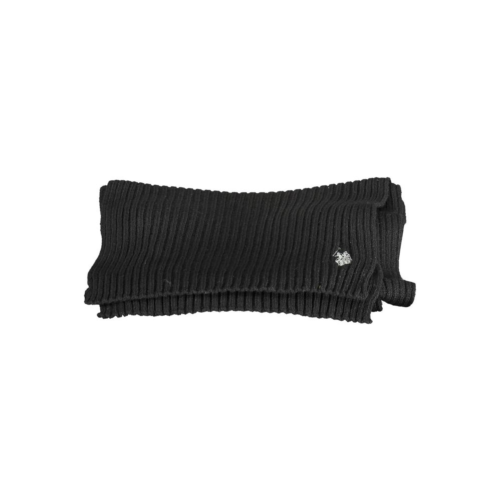 US POLO ASSN. Schwarzer Wollschal