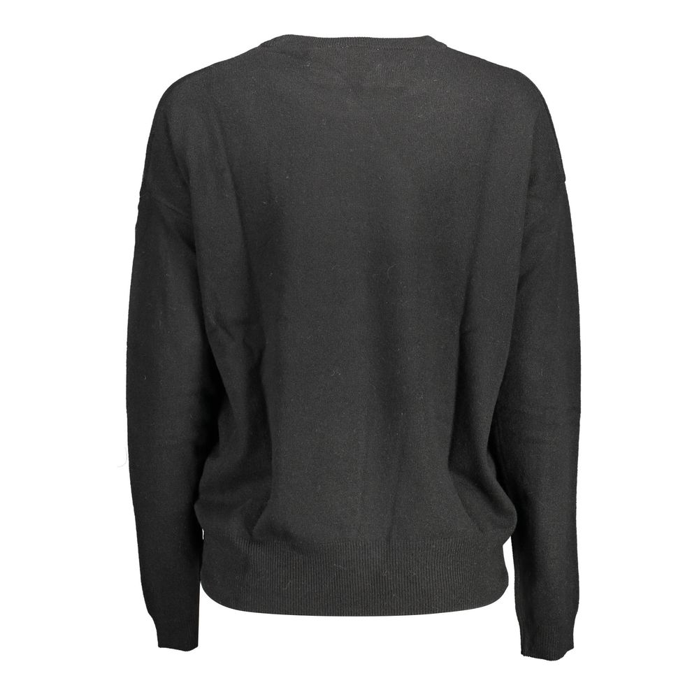 US POLO ASSN. Schwarzer Wollpullover
