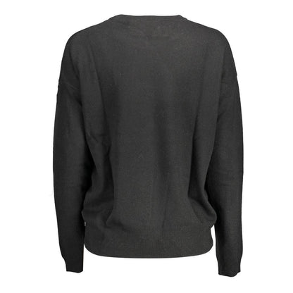 US POLO ASSN. Schwarzer Wollpullover