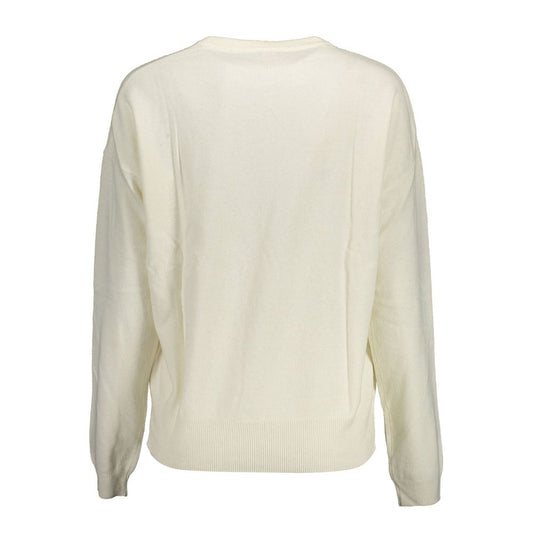 US POLO ASSN. Weißer Wollpullover