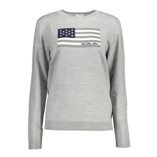 US POLO ASSN. Grauer Nylonpullover