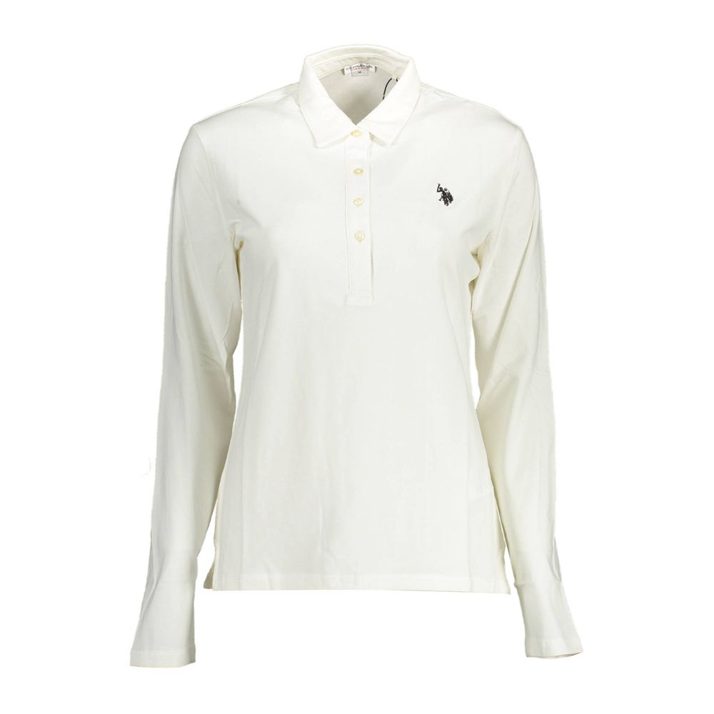 US POLO ASSN. Weißes Poloshirt aus Baumwolle