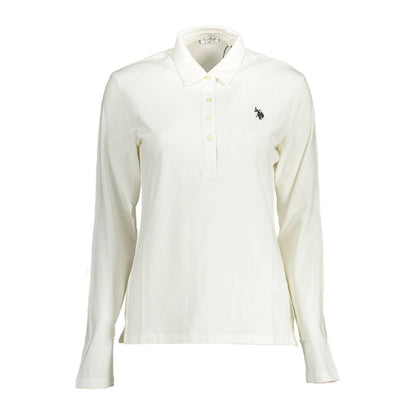 US POLO ASSN. Weißes Poloshirt aus Baumwolle