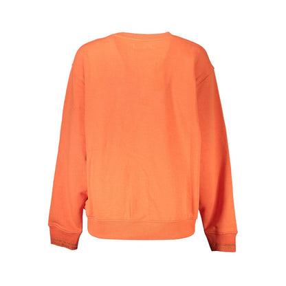 Desigual Orangefarbener Baumwollpullover