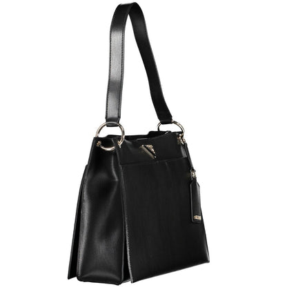 Guess Jeans – Schwarze Polyethylen-Handtasche