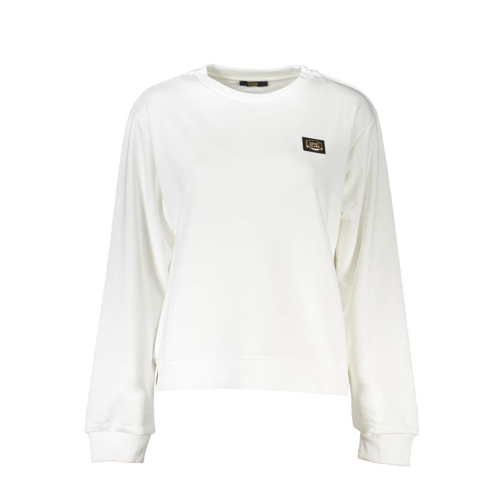 Weißer Baumwollpullover von Cavalli Class