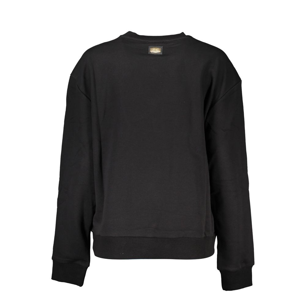 Cavalli Class Schwarzer Baumwollpullover