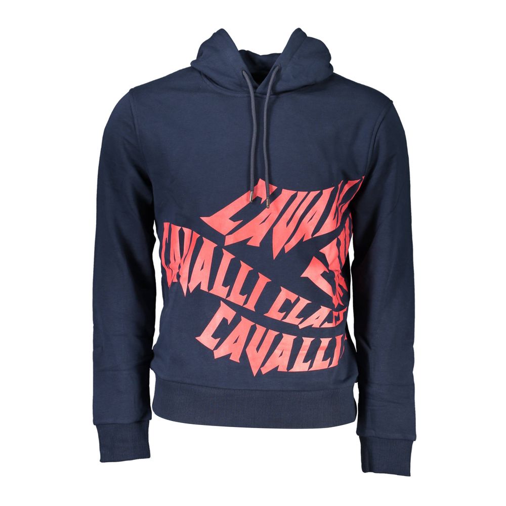 Blauer Baumwollpullover der Cavalli Class