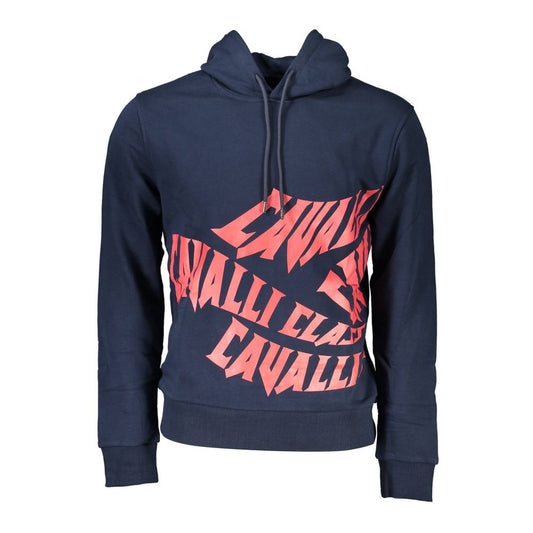 Blauer Baumwollpullover der Cavalli Class