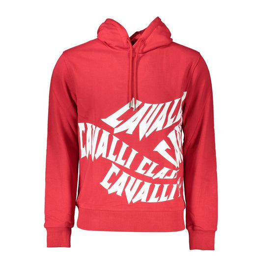Roter Baumwollpullover der Cavalli Class