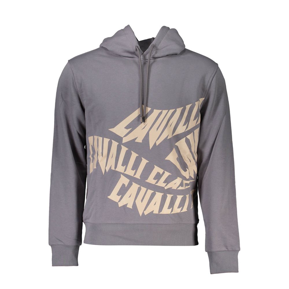 Grauer Baumwollpullover der Cavalli Class