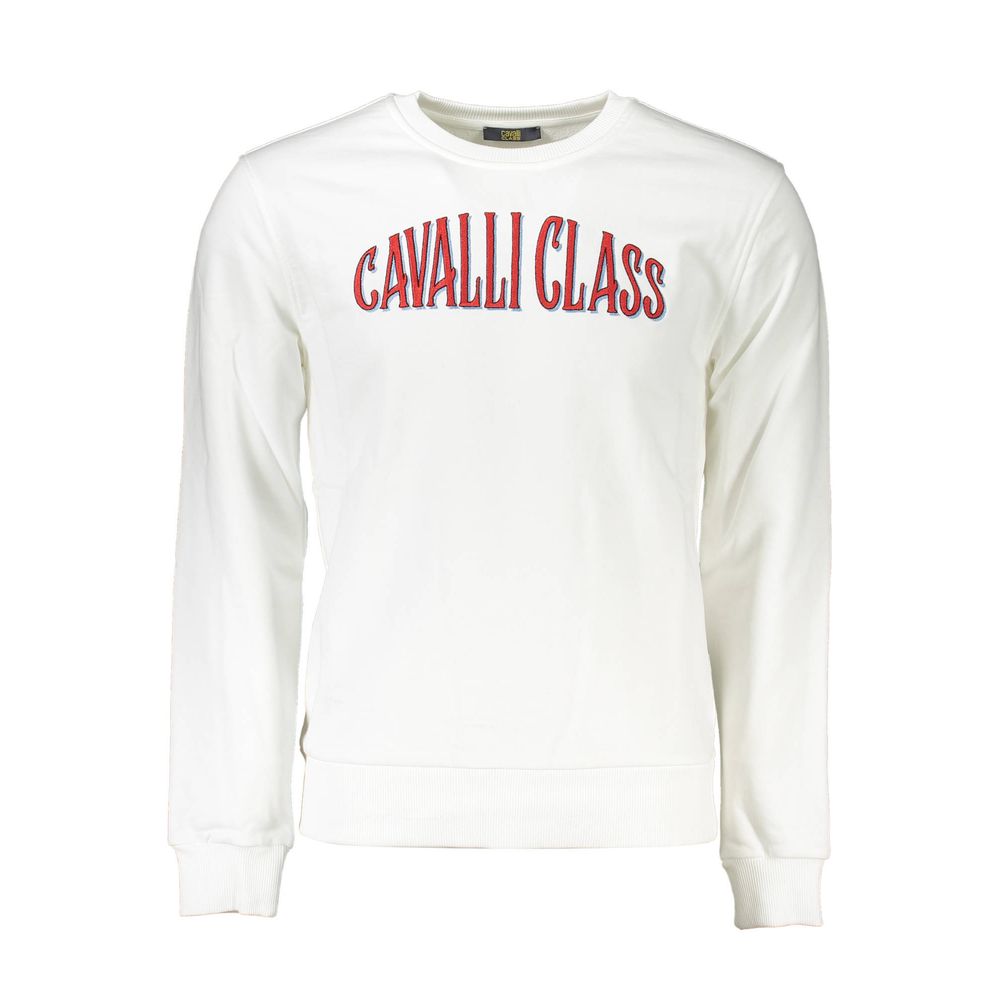 Weißer Baumwollpullover von Cavalli Class