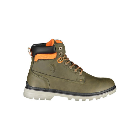US POLO ASSN. Grüner Polyesterstiefel