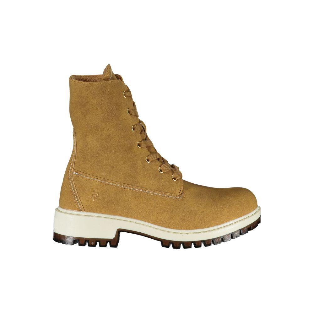 US POLO ASSN. Brown Polyester Boot