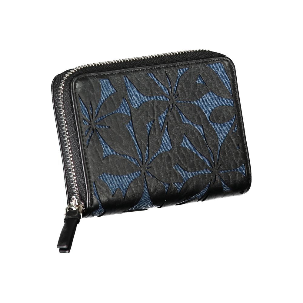 Desigual – Schwarze Polyethylen-Geldbörse