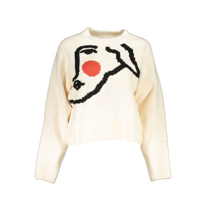 Desigual Weißer Stoffpullover