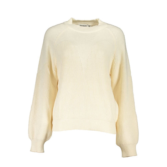 Desigual Weißer Stoffpullover