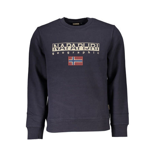 Blauer Baumwollpullover von Napapijri