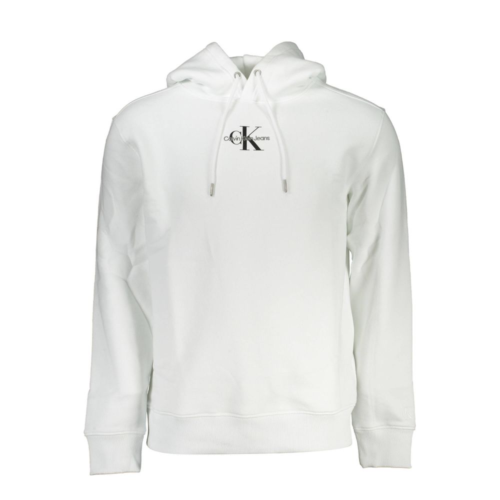 Calvin Klein – Weißer Baumwollpullover