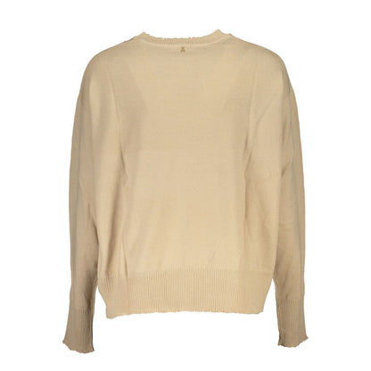 Patrizia Pepe Beige Stoffpullover
