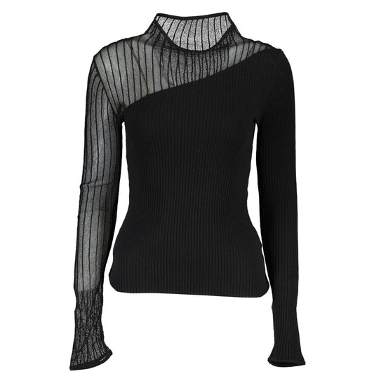 Patrizia Pepe Schwarzer Polyesterpullover