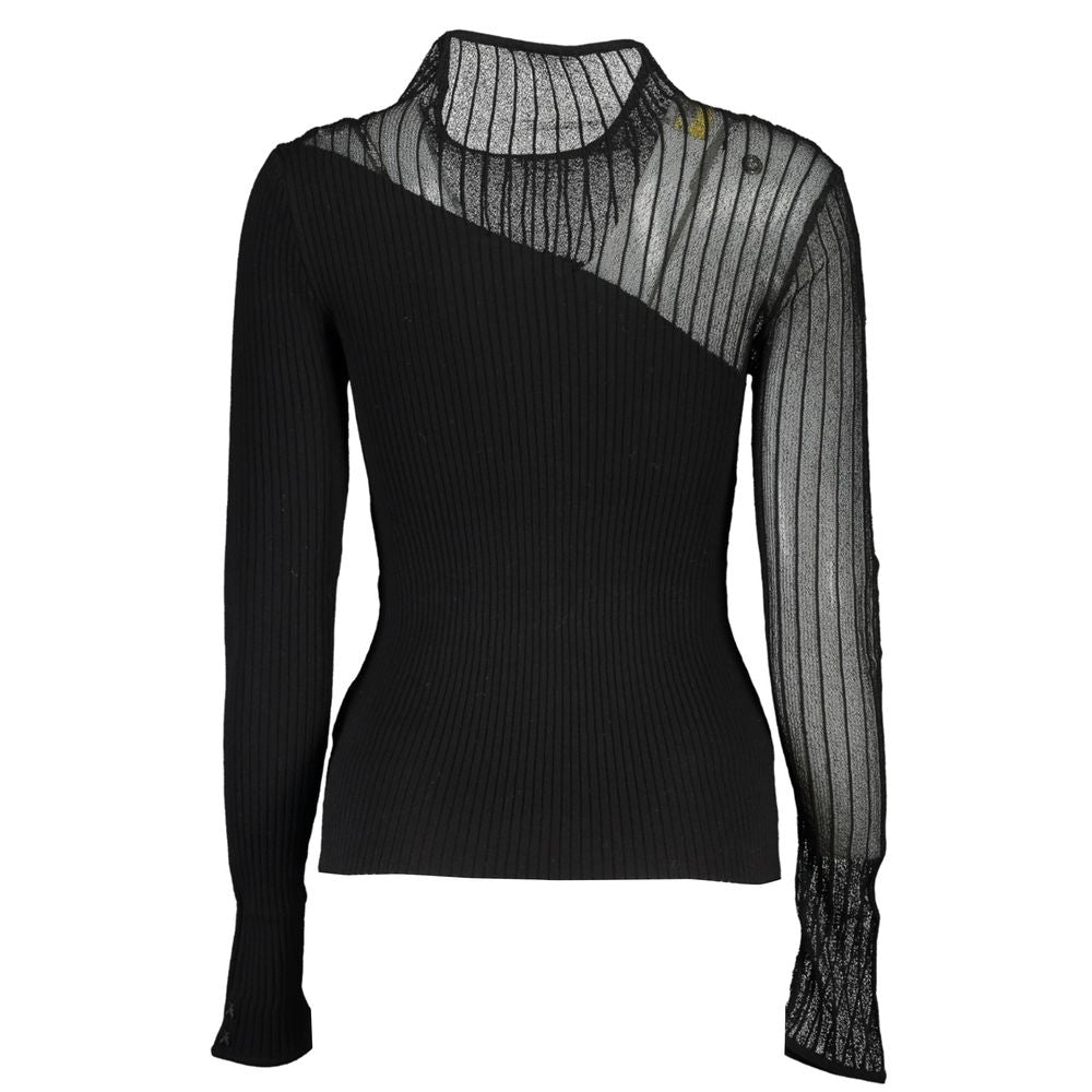 Patrizia Pepe Schwarzer Polyesterpullover