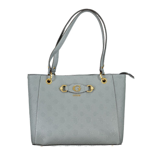 Guess Jeans – Blaue Polyethylen-Handtasche