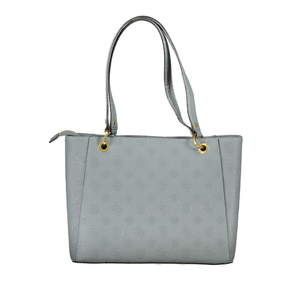 Guess Jeans – Blaue Polyethylen-Handtasche