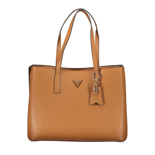 Guess Jeans – Handtasche aus Polyethylen in Braun