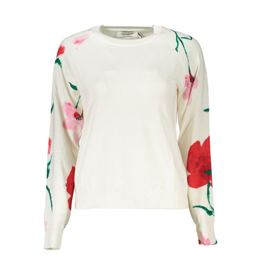 Desigual – Weißer Viskosepullover