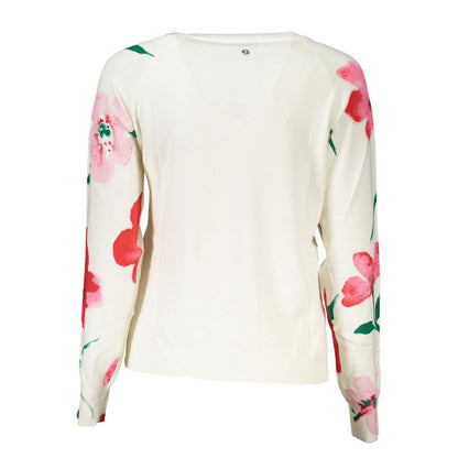 Desigual – Weißer Viskosepullover