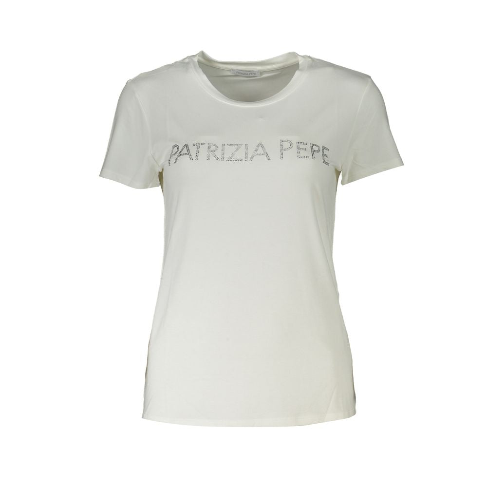 Patrizia Pepe Weiße Elastan-Tops und T-Shirts