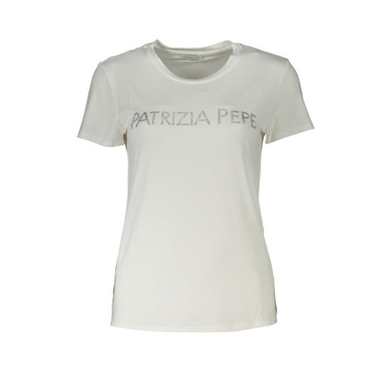 Patrizia Pepe Weiße Elastan-Tops und T-Shirts