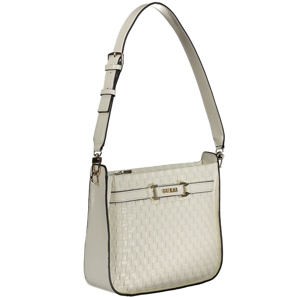 Guess Jeans – Weiße Polyethylen-Handtasche