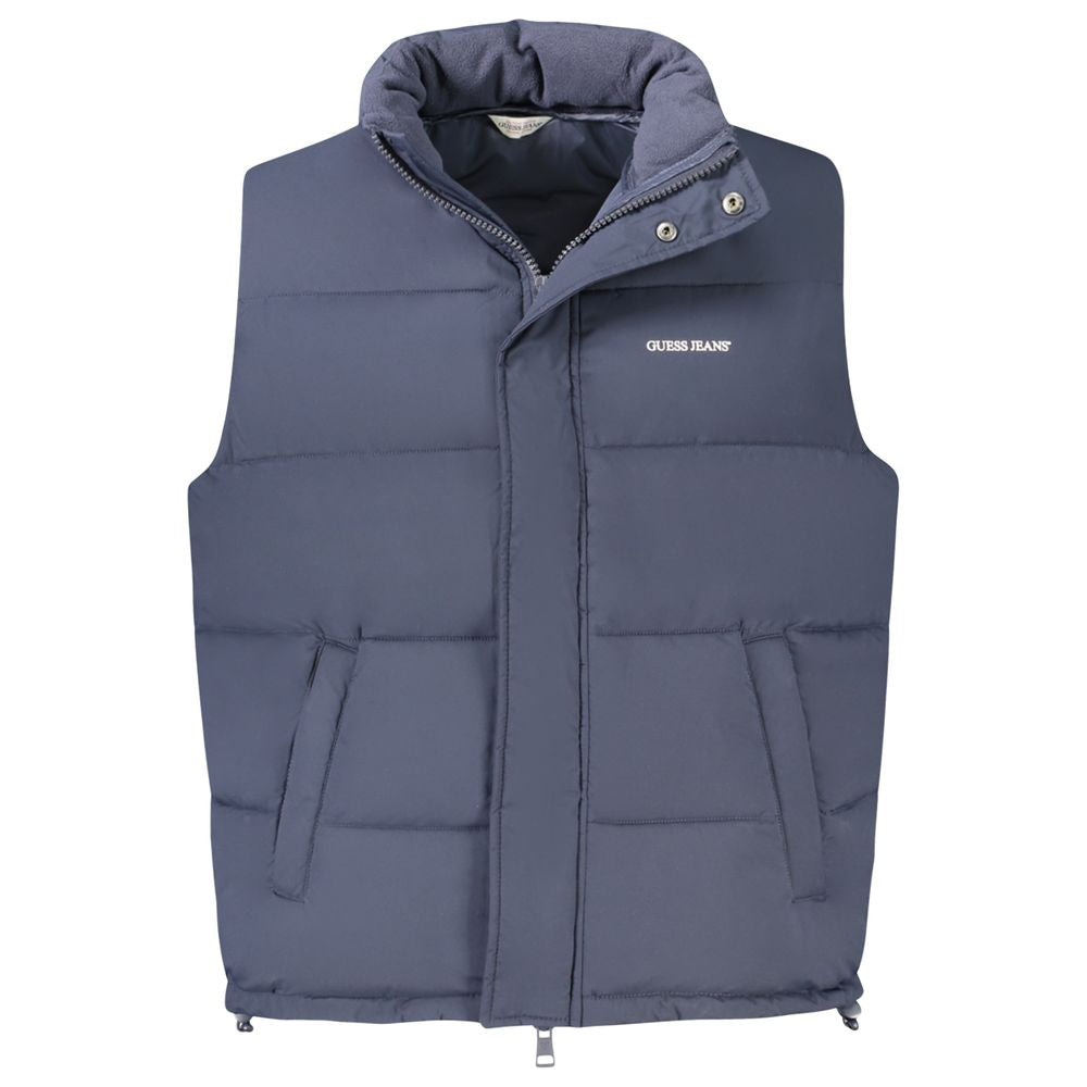Guess Jeans – Blaue Polyesterjacke