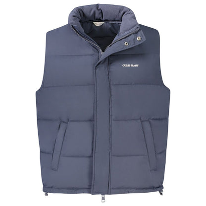 Guess Jeans – Blaue Polyesterjacke