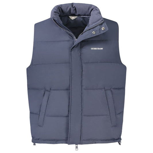 Guess Jeans – Blaue Polyesterjacke