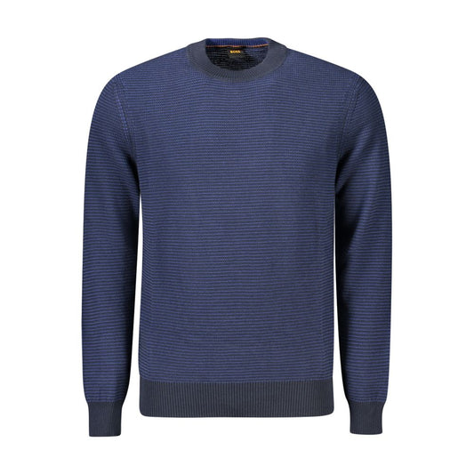 Hugo Boss Blauer Baumwollpullover