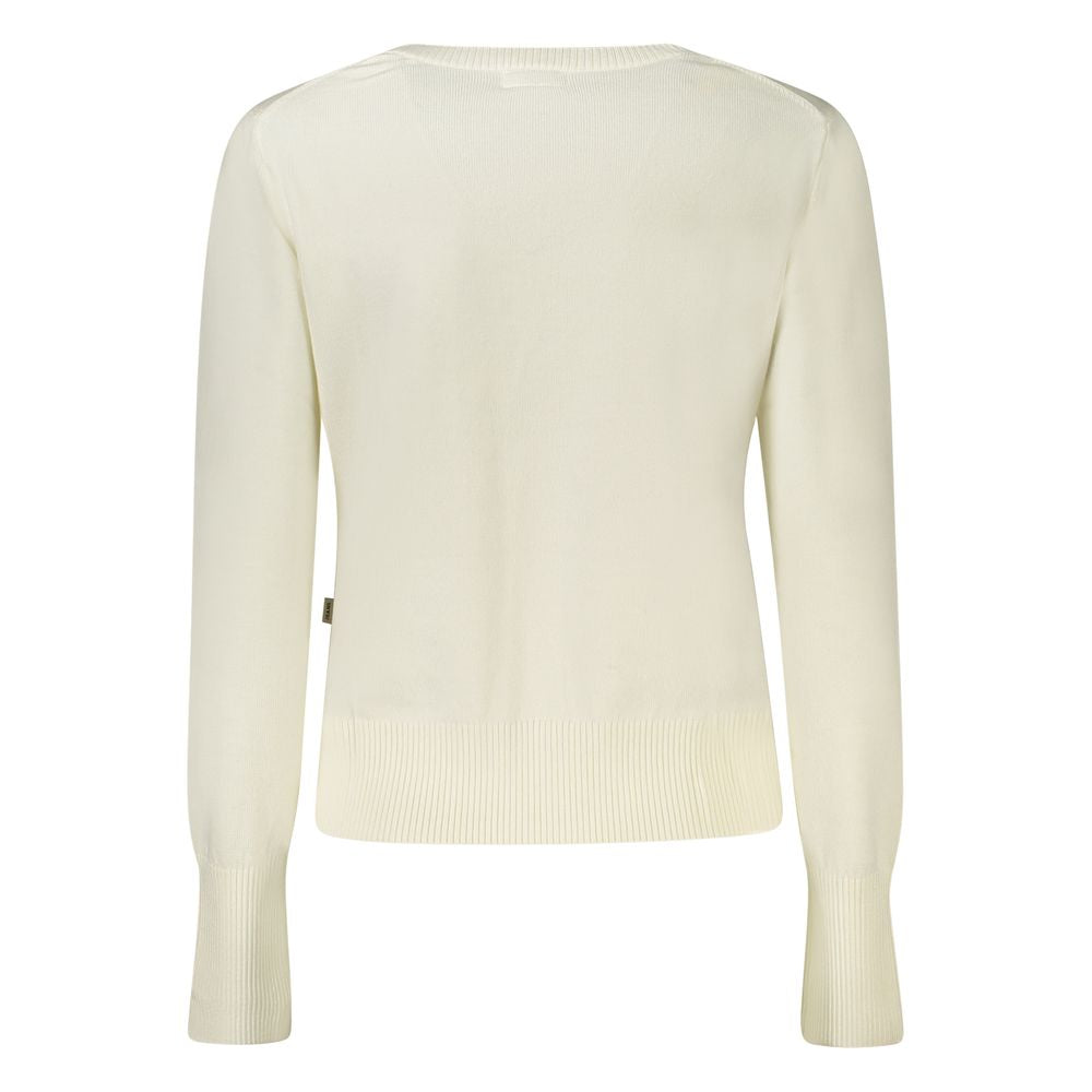 Guess Jeans – Weißer Wollpullover