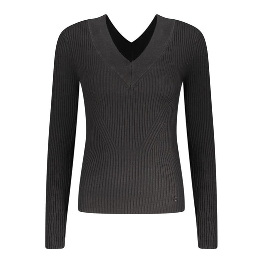Guess Jeans – Schwarzer Viskosepullover