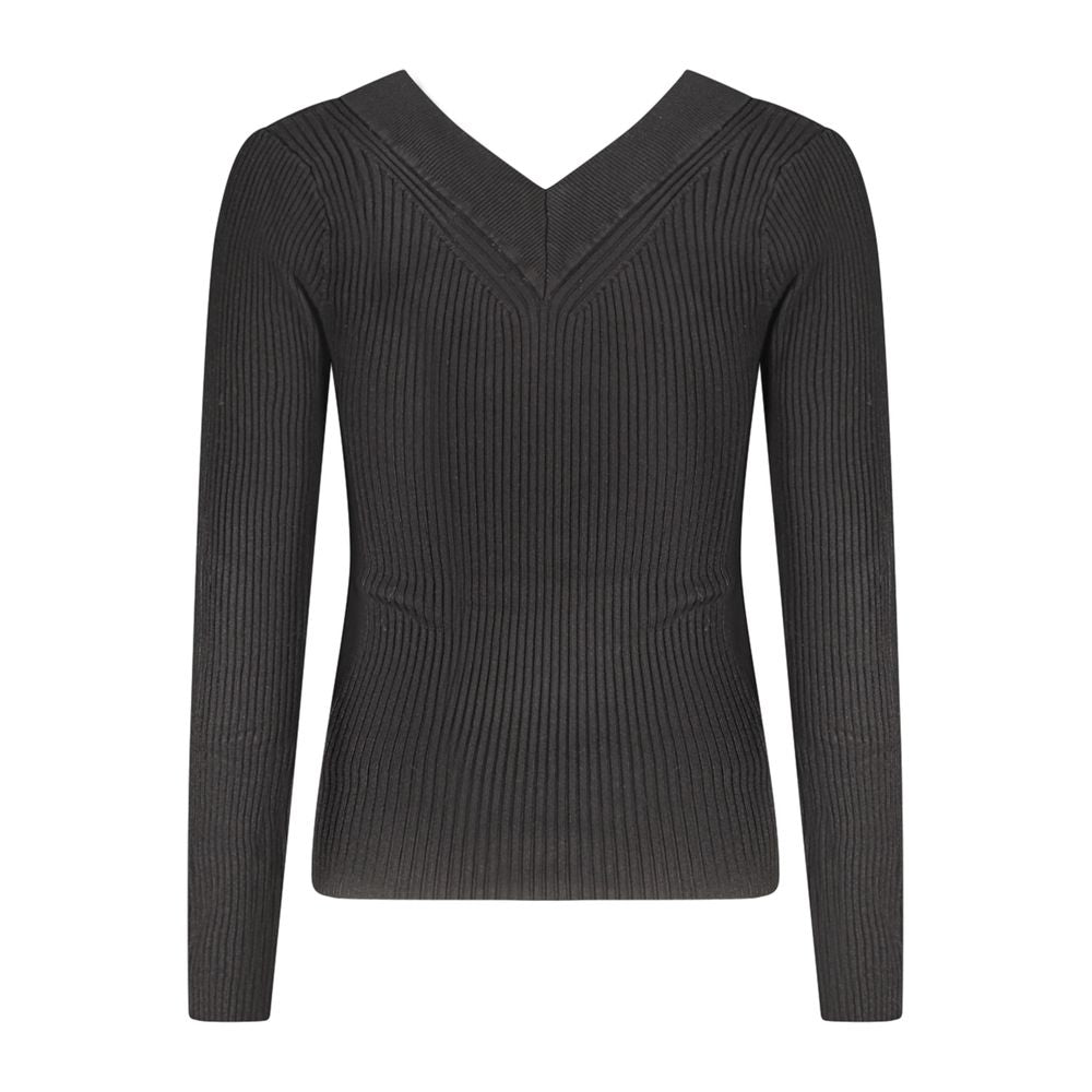 Guess Jeans – Schwarzer Viskosepullover