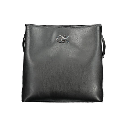 Calvin Klein Schwarze Polyester-Handtasche