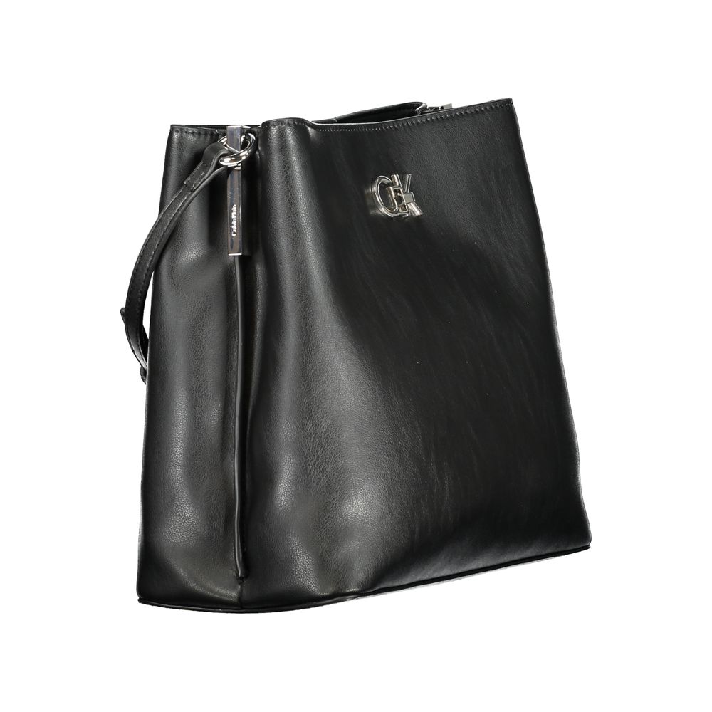 Calvin Klein Schwarze Polyester-Handtasche