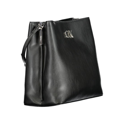Calvin Klein Schwarze Polyester-Handtasche