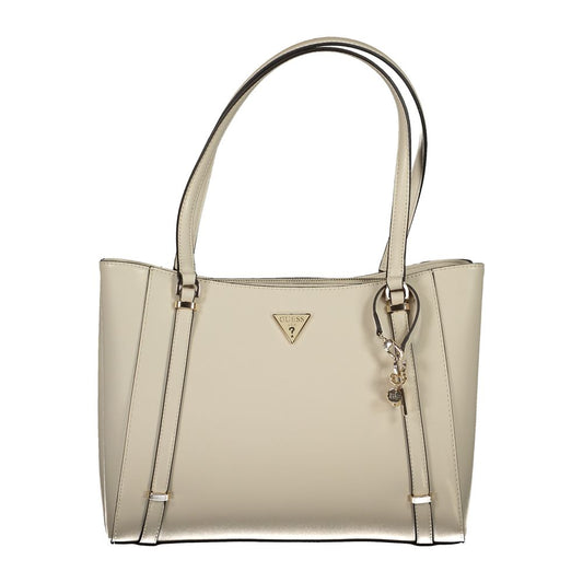 Guess Jeans Beige Polyethylen Handtasche