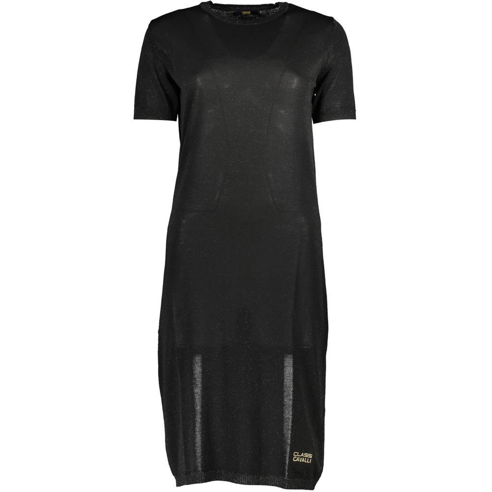 Schwarzes Viskosekleid der Cavalli Class